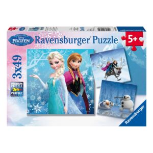 Ravensburger 3 puzzle 49 pezzi - frozen b - DISNEY PRINCESS, RAVENSBURGER, Frozen