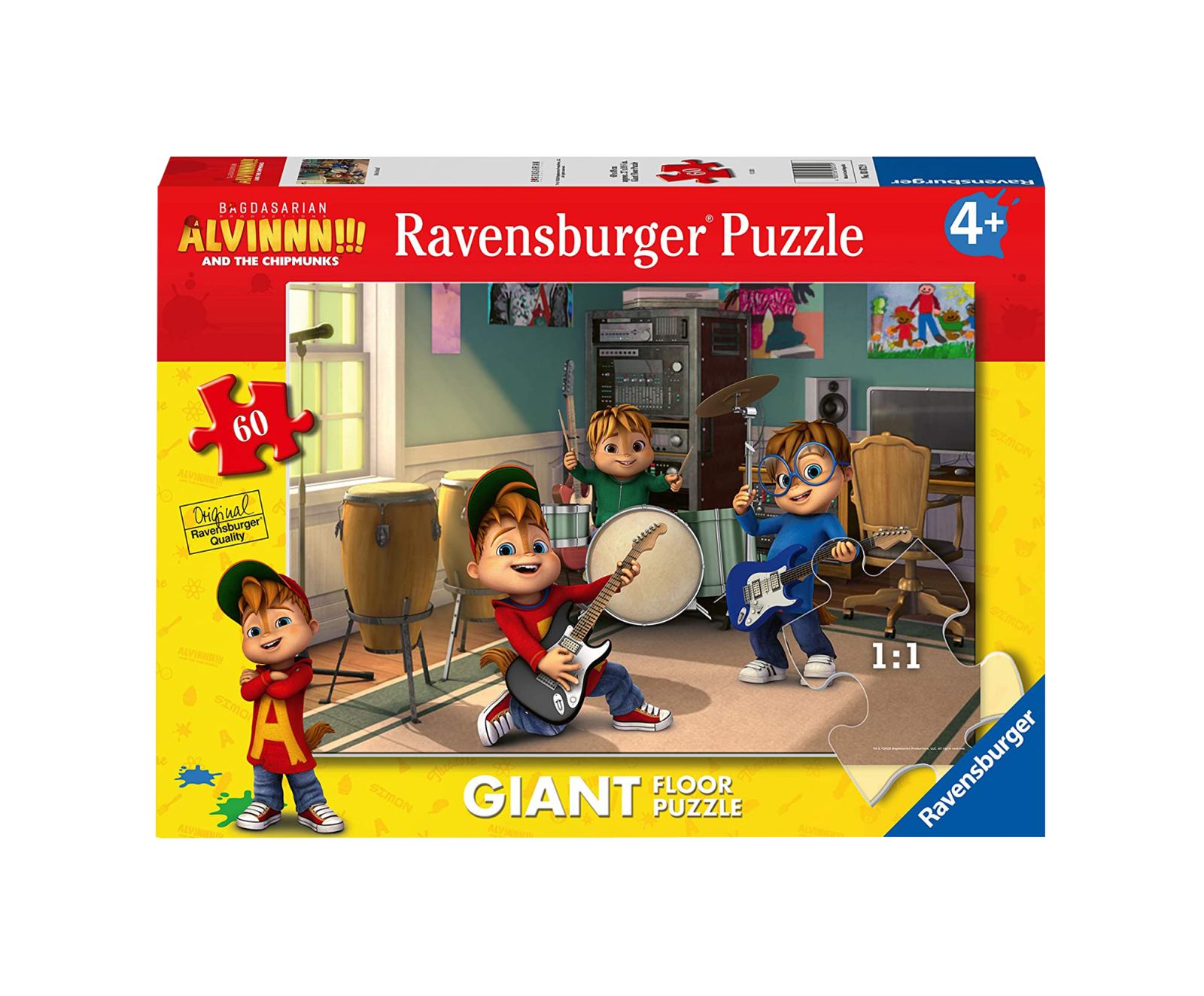 Ravensburger puzzle 60 pezzi giant - alvin - RAVENSBURGER