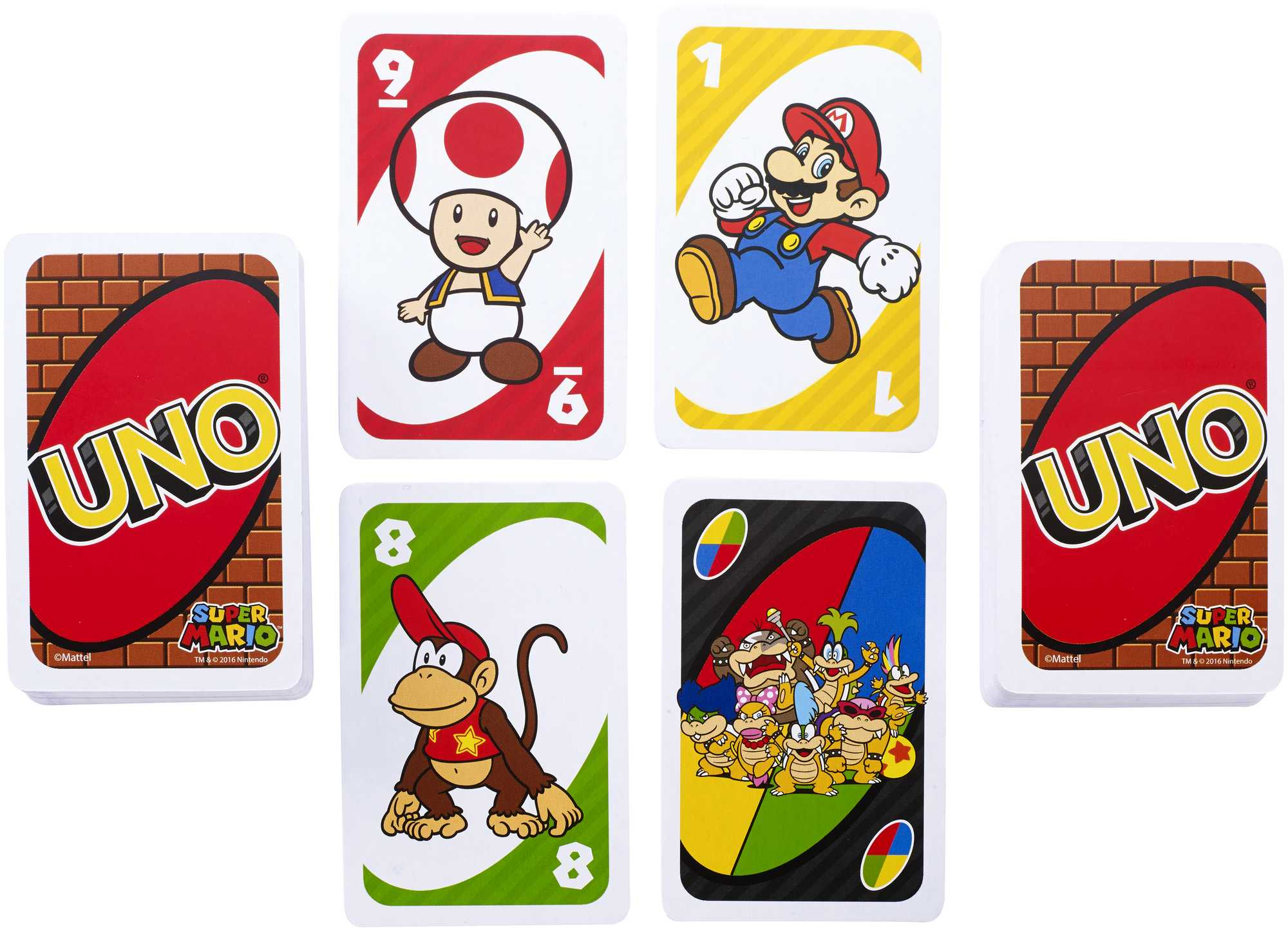 Mattel games-uno gioco di carte versione super mario bros, 7+ anni - MATTEL GAMES, Super Mario, UNO