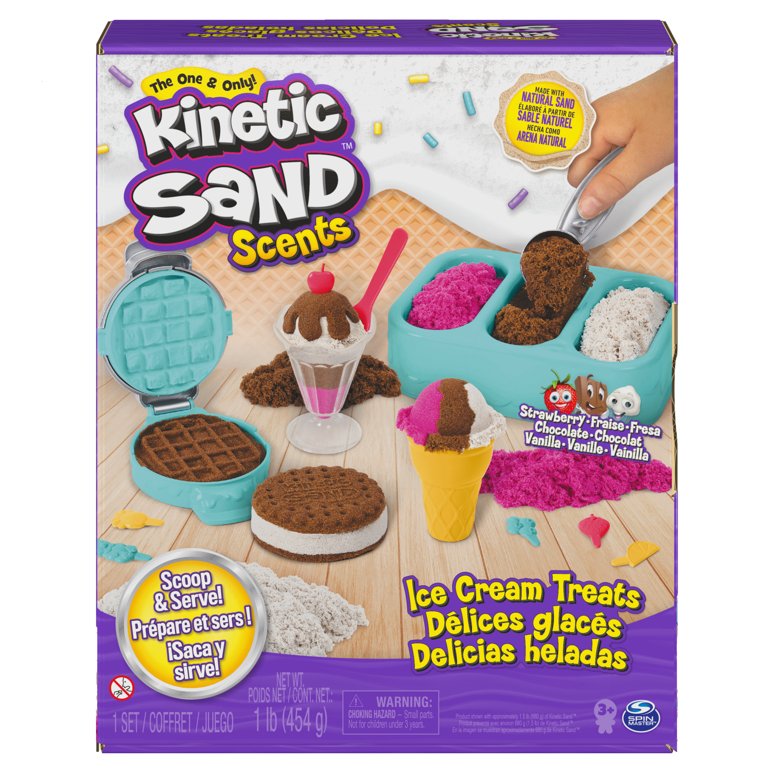 Kinetic sand set di gioco gelati deliziosi - 