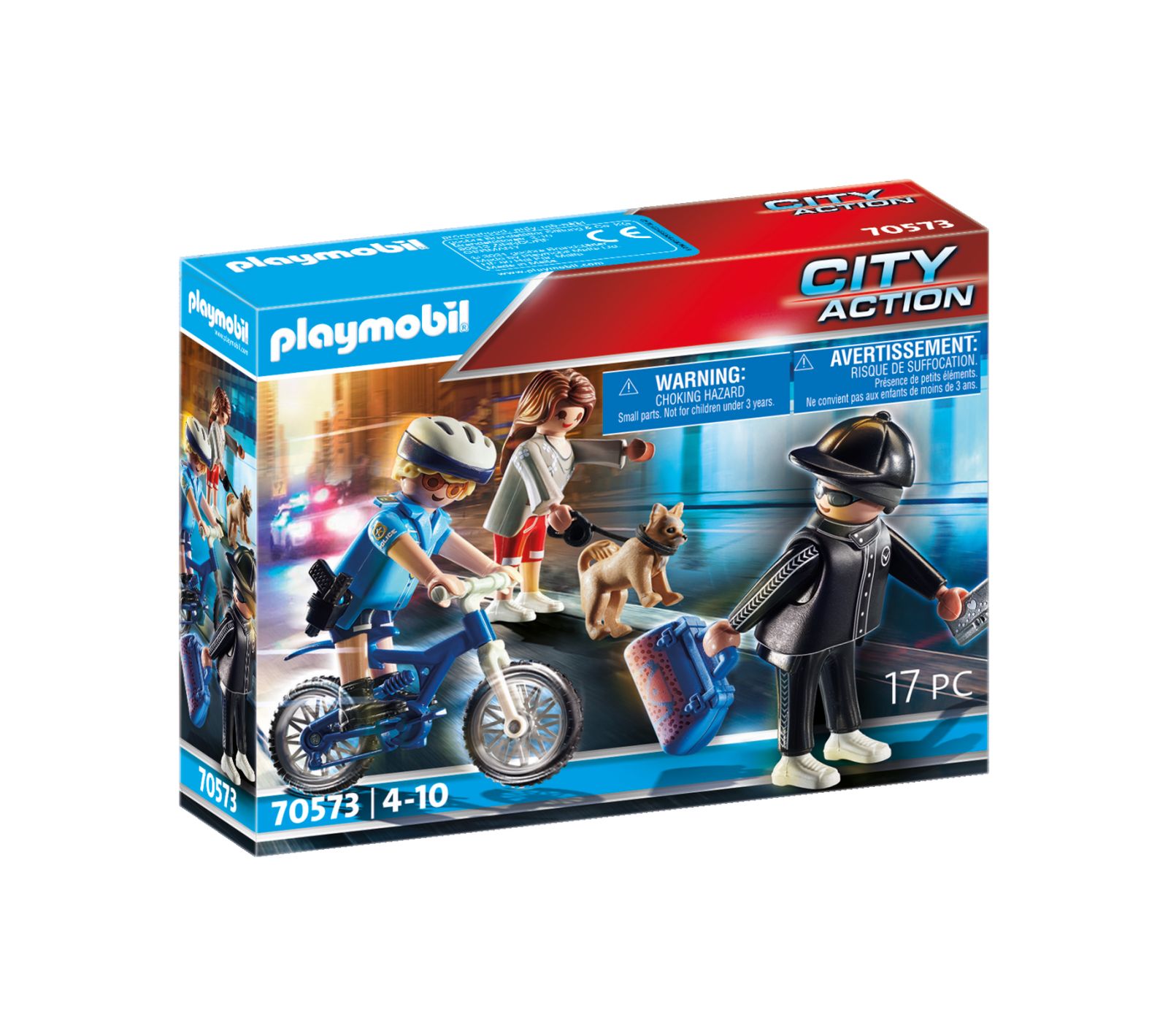 Poliziotto in bici e borseggiatore - Playmobil