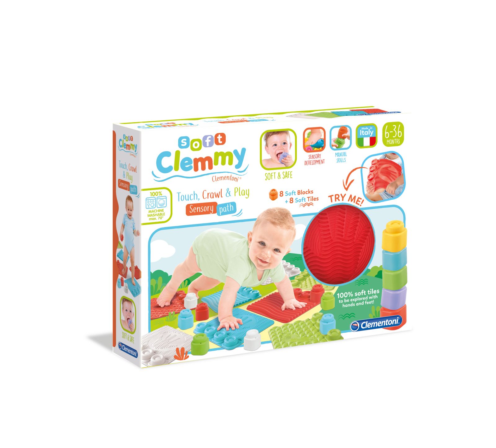 Clementoni - 17352 - soft clemmy - percorso sensoriale - CLEMMY