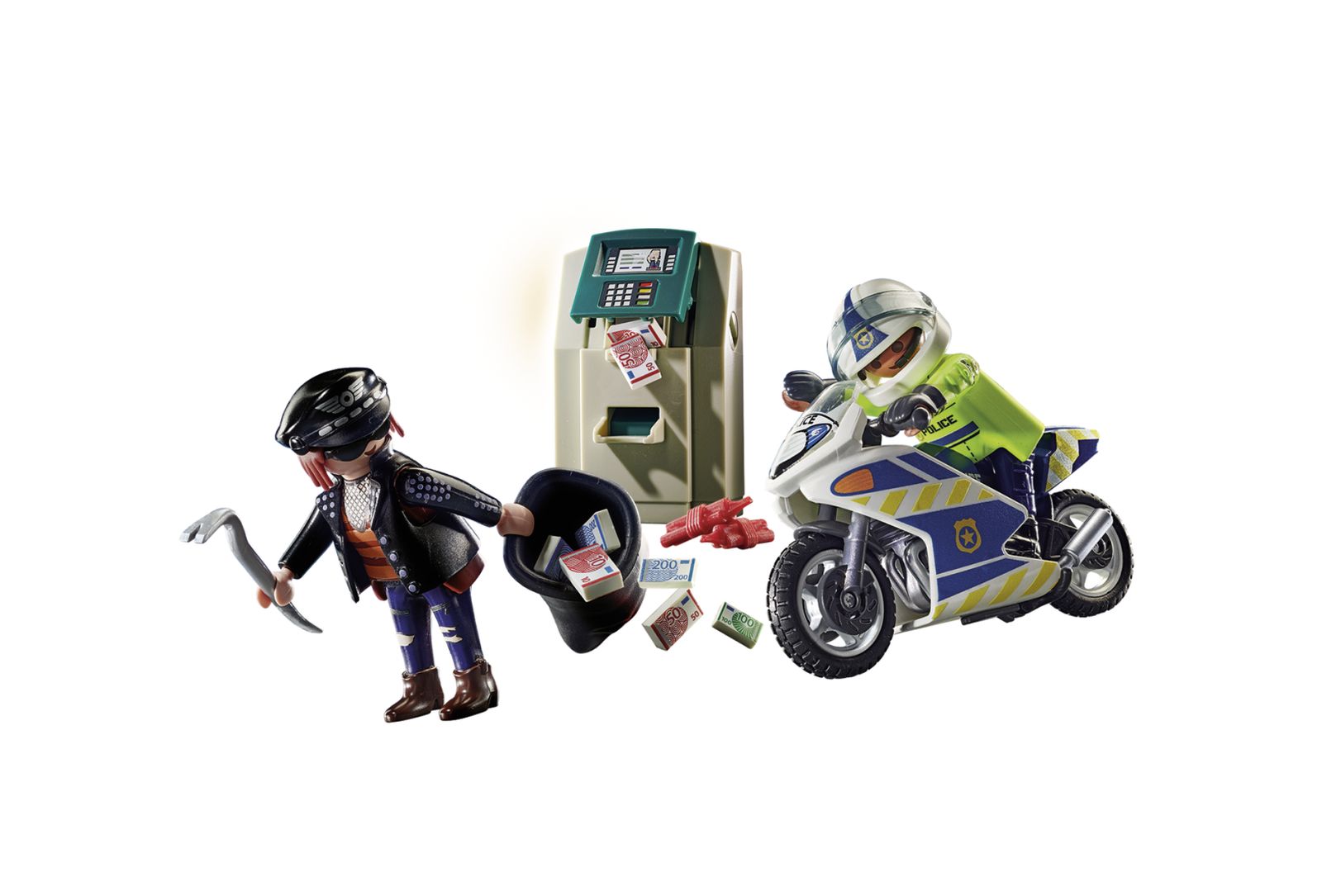Poliziotto in moto e ladro - Playmobil