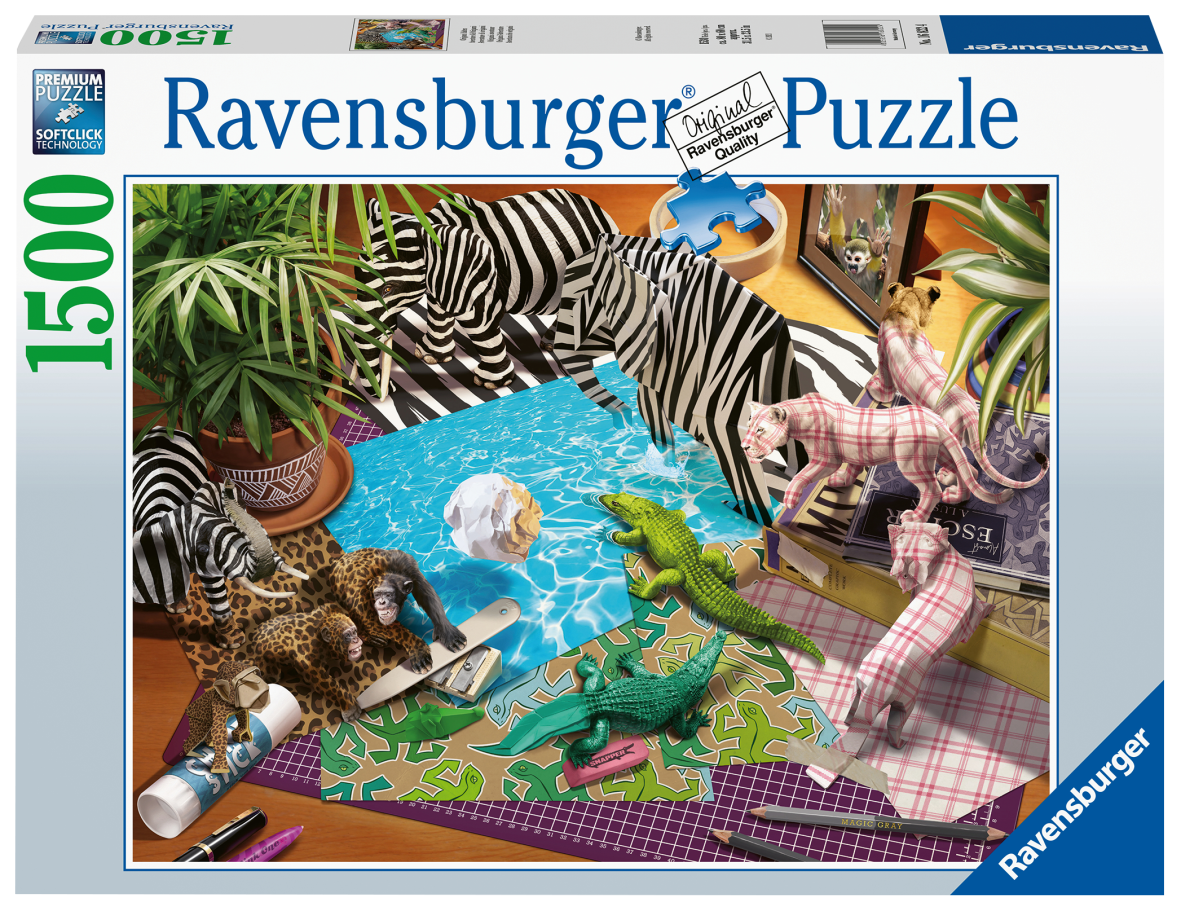 Ravensburger 1500 pezzi - avventure di origami - RAVENSBURGER