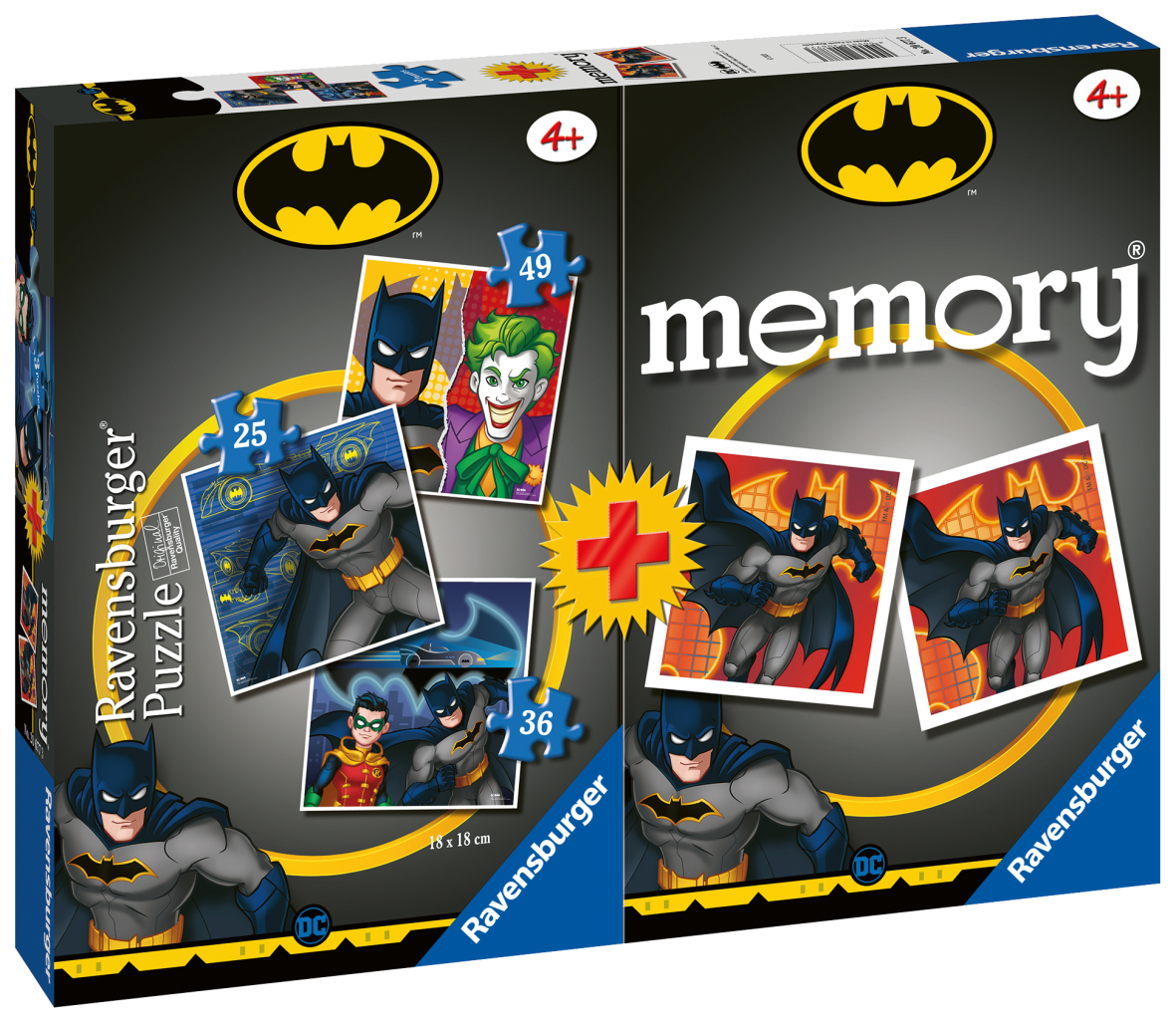 Ravensburger multipack batman - 3 puzzle + memory - DC COMICS