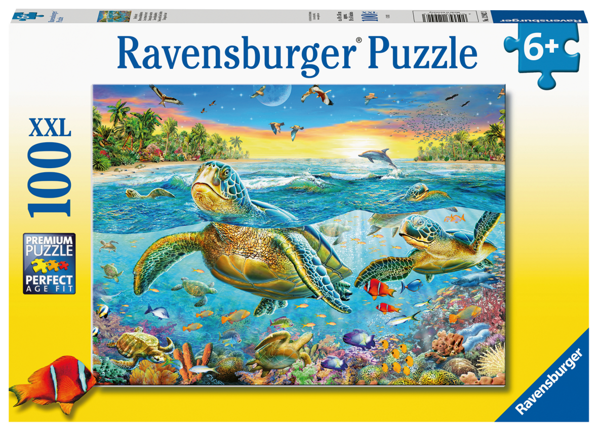 Ravensburger puzzle 100 pezzi - tartarughe marine - RAVENSBURGER