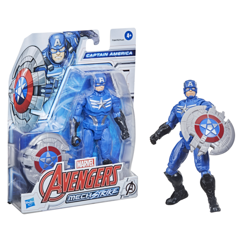 Mech strike - personaggio con accessori 15cm - capitan america - Avengers