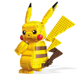 Mega construx- pokemon pikachu gigante, personaggio da assemblare da oltre 600 pezzi, 8+anni - POKEMON