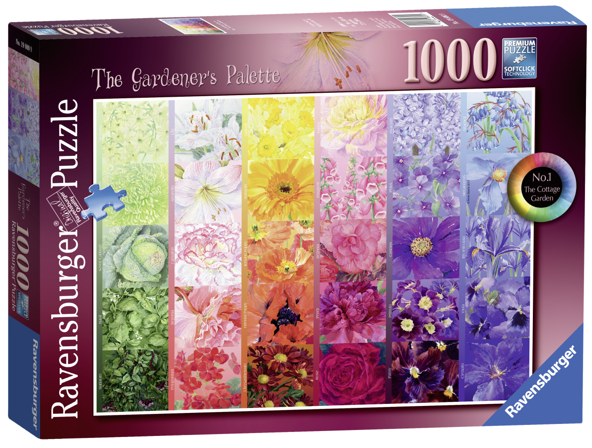 Ravensburger puzzle 1000 pezzi - gardener s palette - RAVENSBURGER