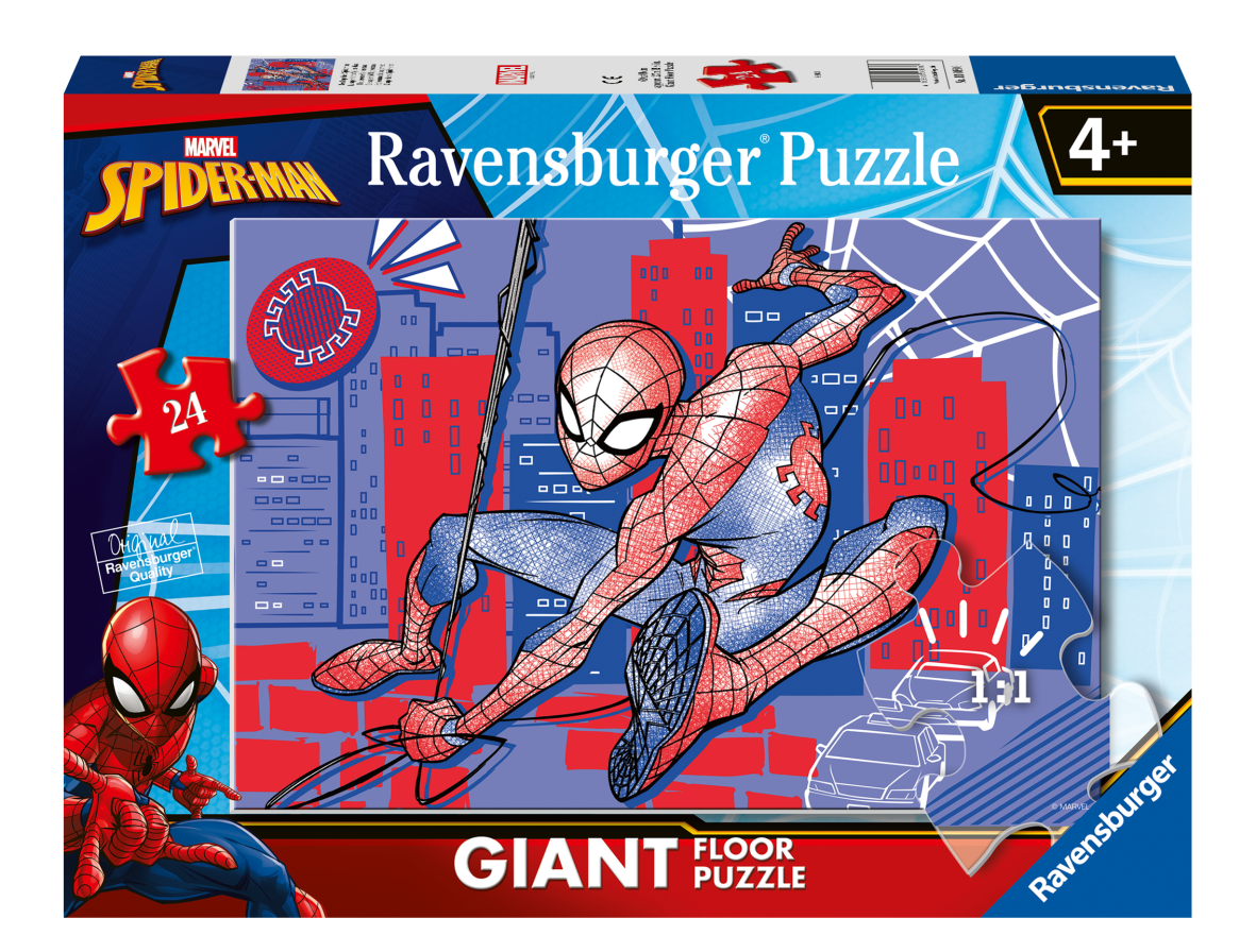 Ravensburger puzzle 24 pezzi giant - spiderman - RAVENSBURGER, Avengers, Spiderman