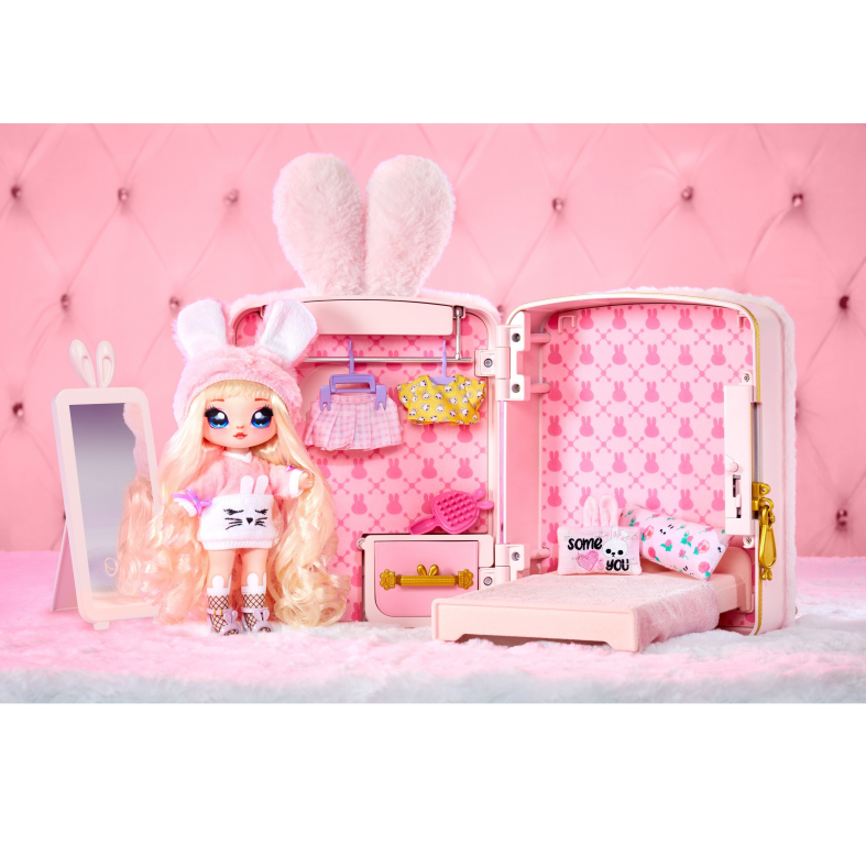 Na! na! na! surprise 3-in-1 backpack bedroom playset - pink bunny - NA! NA! NA! SURPRISE
