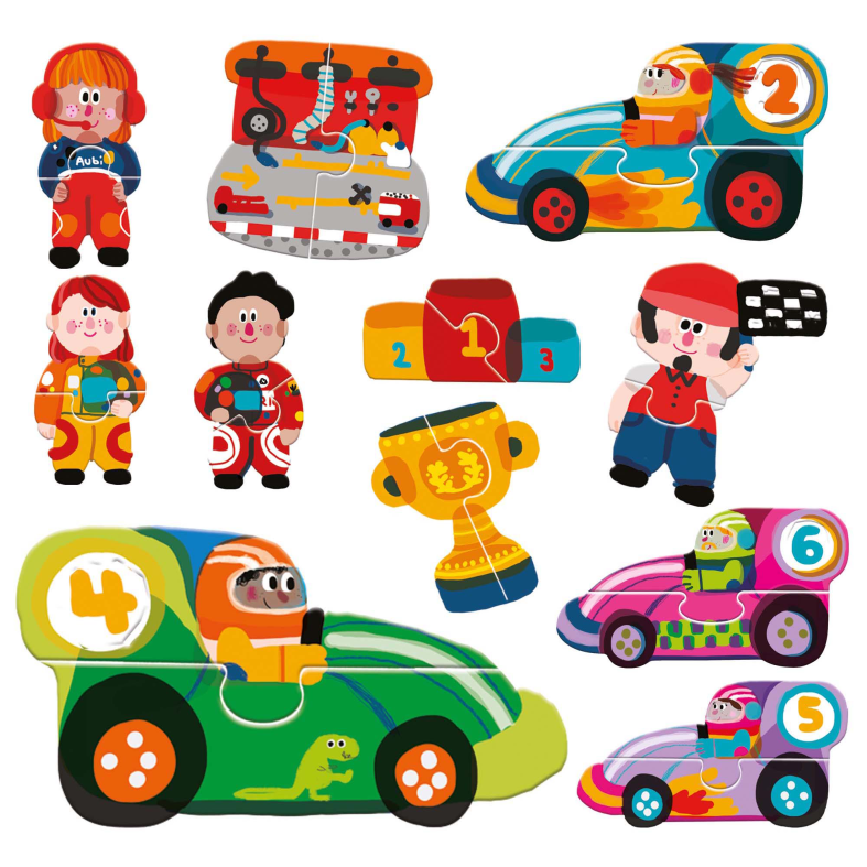 Headu - touch 2 pieces puzzles grand prix - HEADU