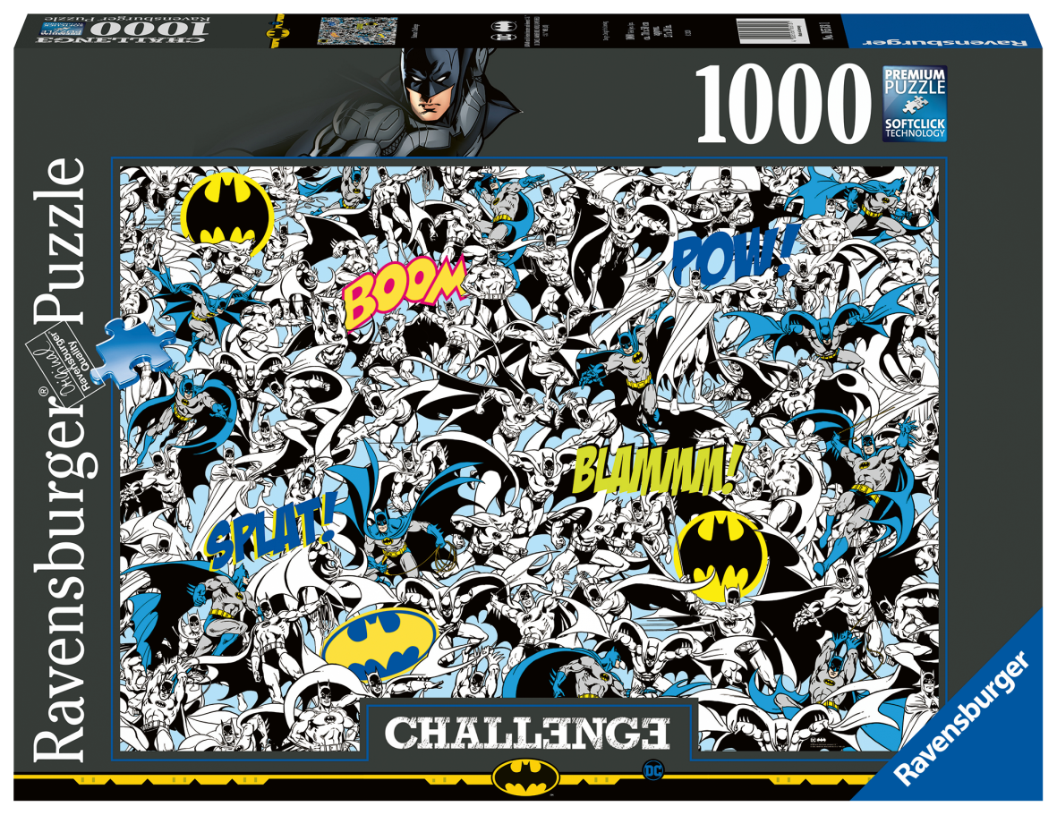 Ravensburger puzzle 1000 pezzi -  challenge batman - BATMAN, DC COMICS, RAVENSBURGER
