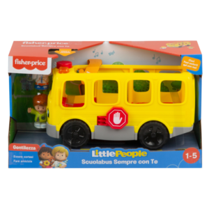 Little people- scuolabus sempre con te, veicolo giocattolo a spinta, 12+mesi - Little People