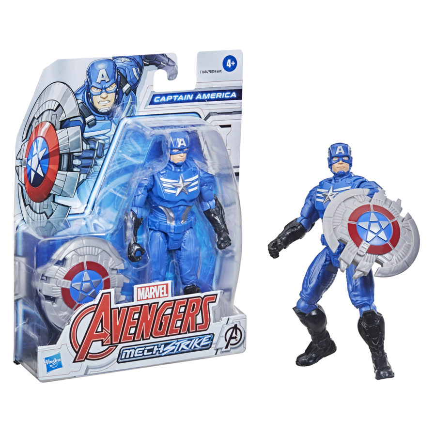 Mech strike - personaggio con accessori 15cm - capitan america - Avengers