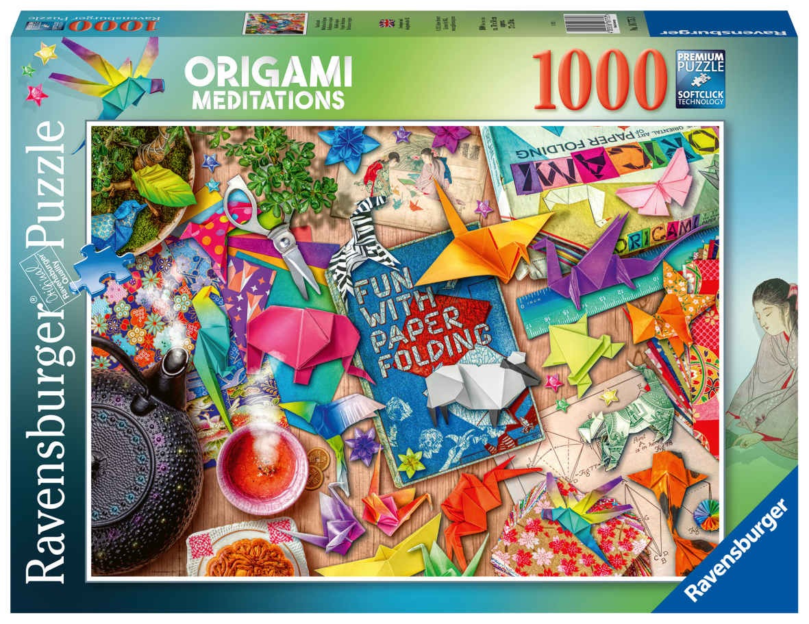 Ravensburger puzzle 1000 pezzi - meditazione e origami - RAVENSBURGER