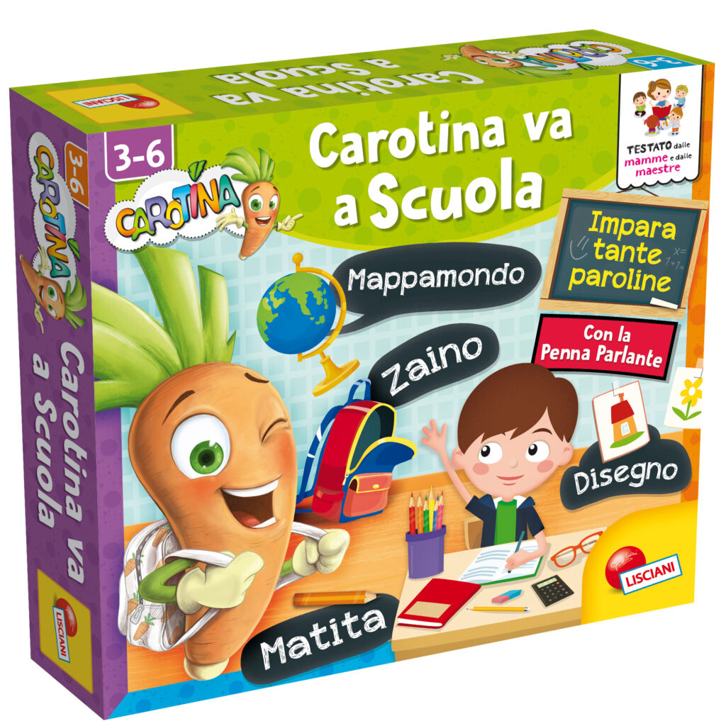 Carotina Maxi Schule Zum Schreiben – Lernspiel Für Kinder Ab 3 Jahre, Buchstaben & Zahlen, Von Lisciani