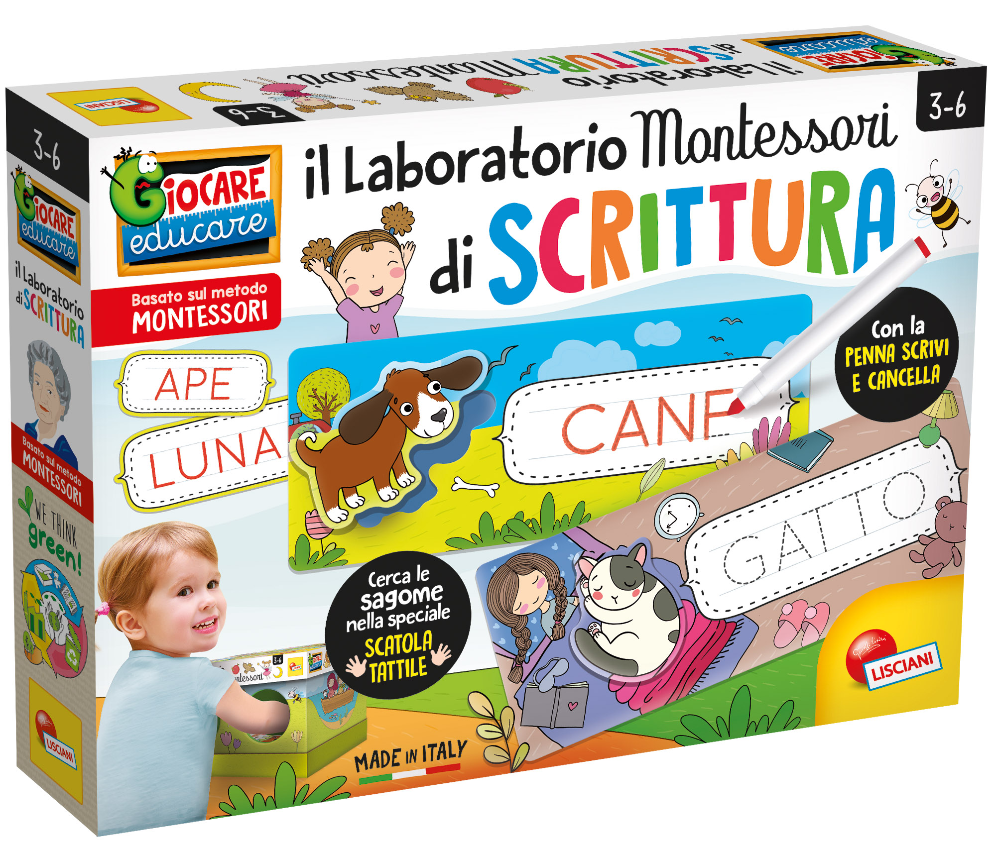 Lisciani - montessori maxi laboratorio di scrittura - LISCIANI