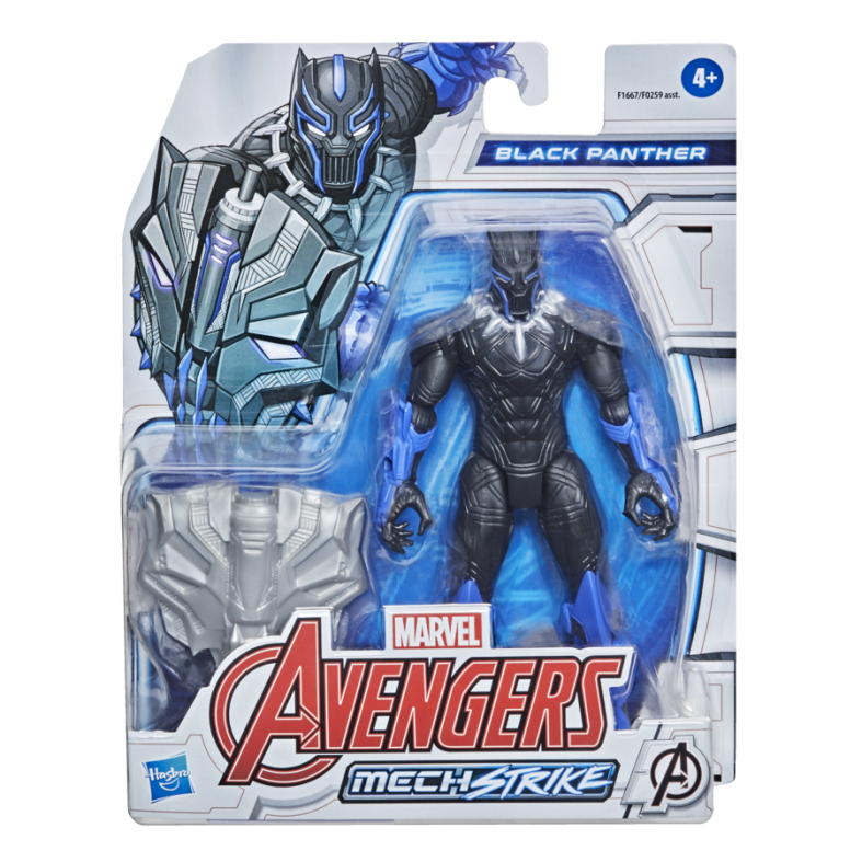 Mech strike - personaggio con accessori 15cm - black panther - Avengers