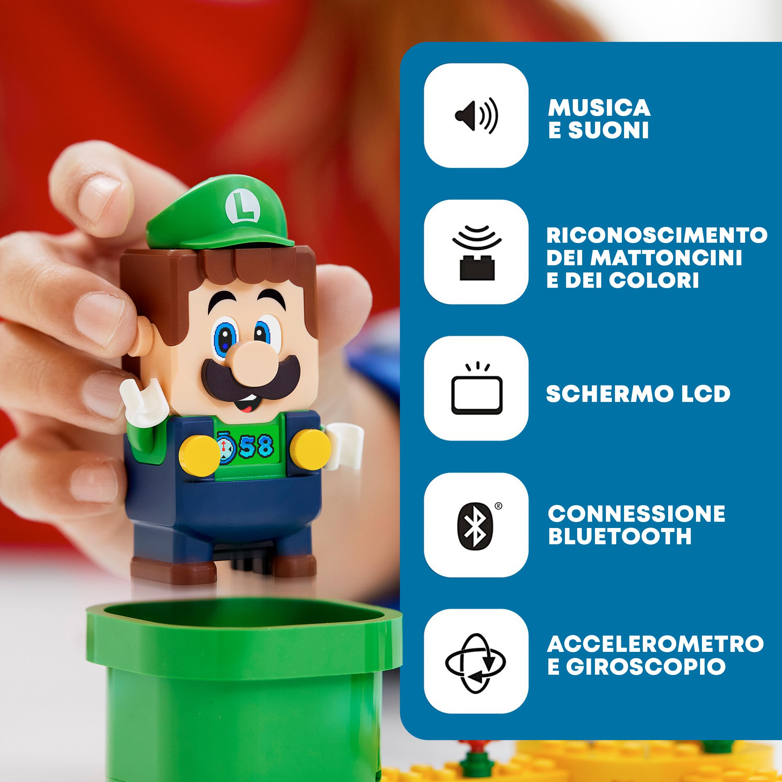 Lego super mario avventure di luigi - starter pack, set giocattolo da costruzione con personaggi interattivi, 71387 - LEGO® Super Mario™, Super Mario, Lego