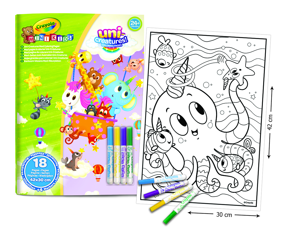 Maxi pagine da colorare mini kids - CRAYOLA