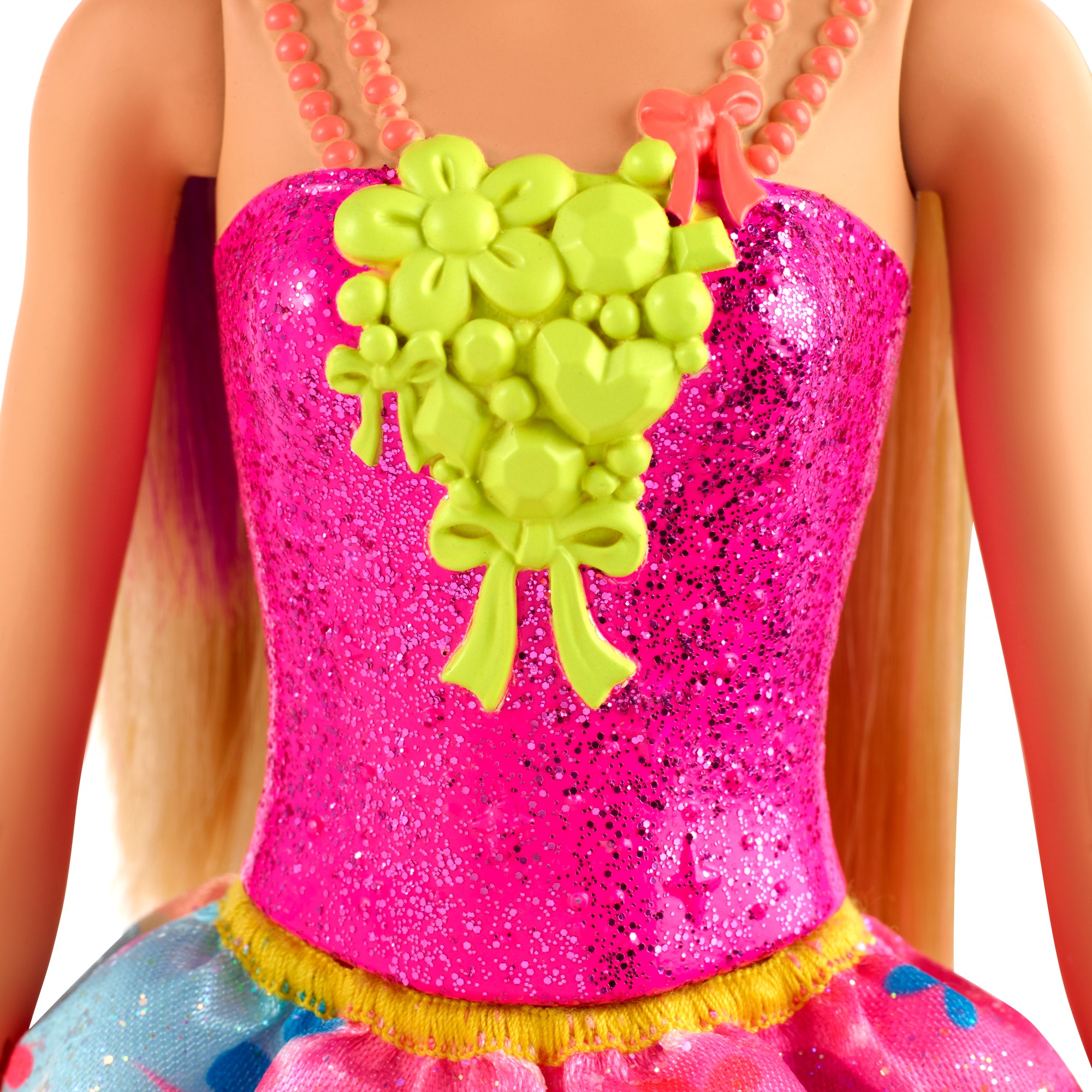 Barbie - dreamtopia bambola principessa bionda con ciocca viola, 30.5 cm, giocattolo per bambini 3+ anni - Barbie
