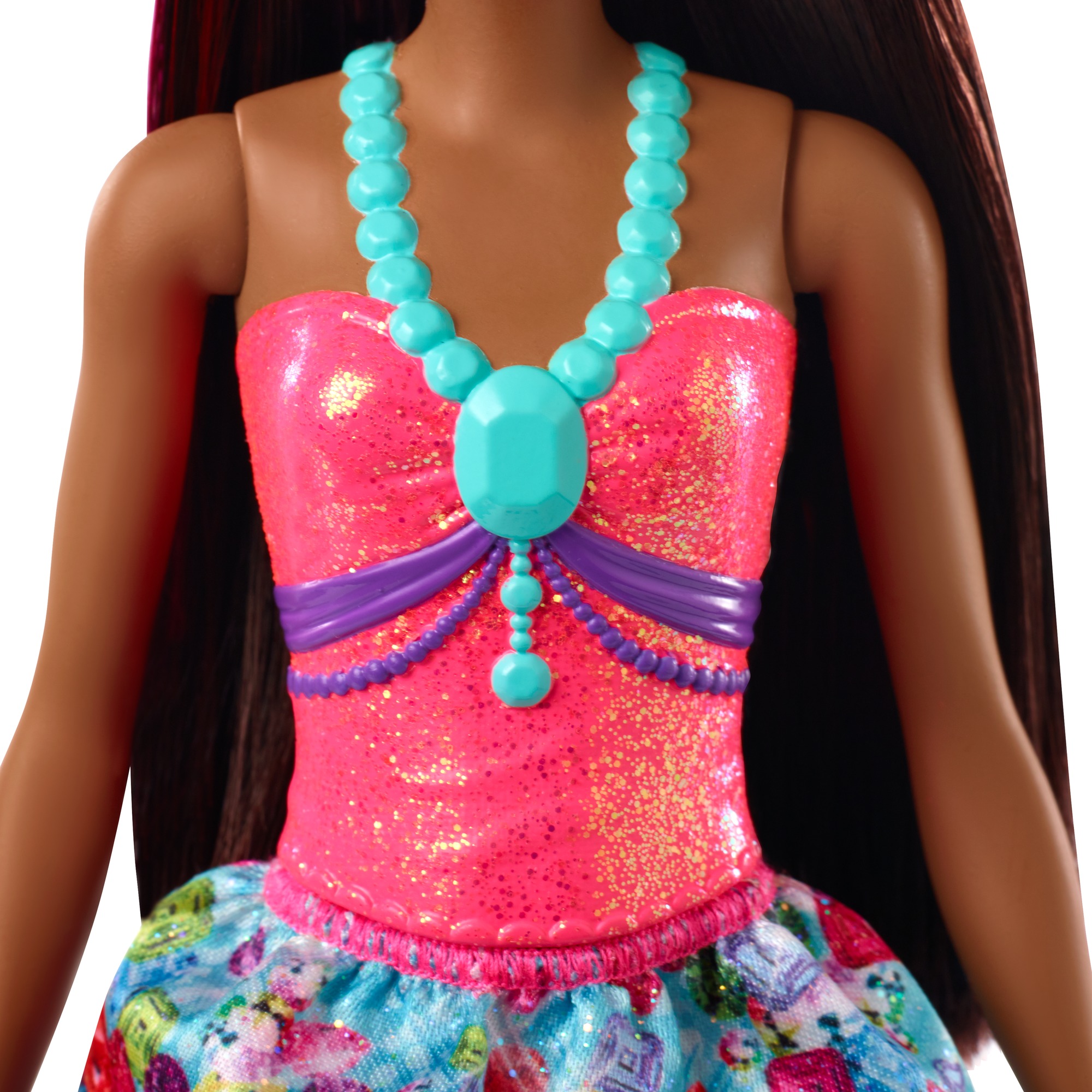 Barbie- dreamtopia bambola principessa con ciocca rosa, 30.5 cm, giocattolo per bambini 3+ anni, multicolore - Barbie
