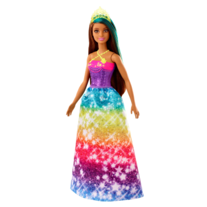 Barbie- dreamtopia bambola principessa con ciocca turchese, 30.5 cm, giocattolo per bambini 3+ anni, multicolore - Barbie