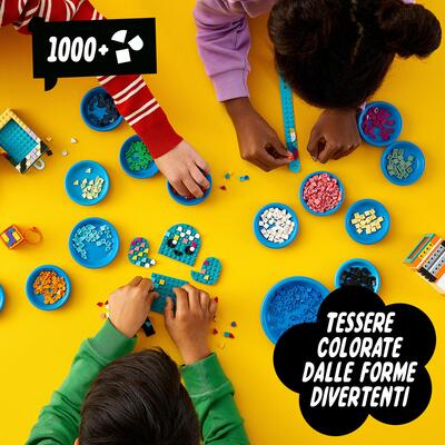 Lego dots mega pack, kit per giochi creativi per bambini, decorazioni per la cameretta e bigiotteria fai da te, 41935 - DOTS, Lego