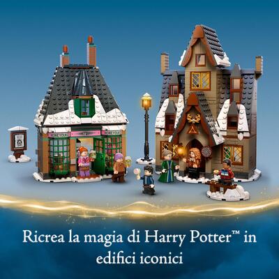 Lego harry potter visita al villaggio di hogsmeade, set giocattoli per bambini, minifigure d'oro del 20° anniversario, 76388 - Harry Potter, LEGO® Harry Potter™, Lego