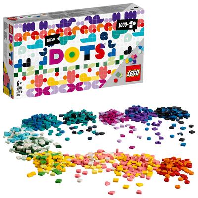 Lego dots mega pack, kit per giochi creativi per bambini, decorazioni per la cameretta e bigiotteria fai da te, 41935 - DOTS, Lego