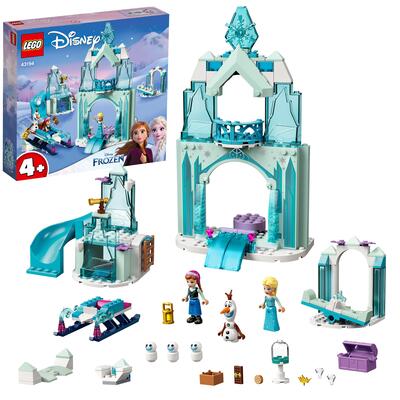 Lego disney princess il paese delle meraviglie ghiacciato di anna ed elsa, castello di frozen con 6 mini bamboline, 43194 - DISNEY PRINCESS, LEGO® Disney Frozen, Frozen, Lego