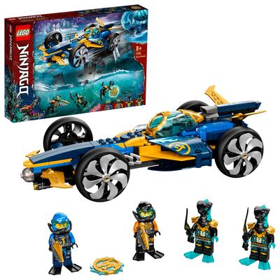 Lego ninjago bolide subacqueo dei ninja, giocattoli per bambini 2 in 1 macchina e sottomarino con minifigure di cole a jay, 71752 - LEGO NINJAGO, Lego