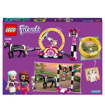 Lego friends acrobazie magiche, set di costruzioni per bambini di 6 anni con le mini bamboline di olivia e stella, 41686 - LEGO FRIENDS, Lego