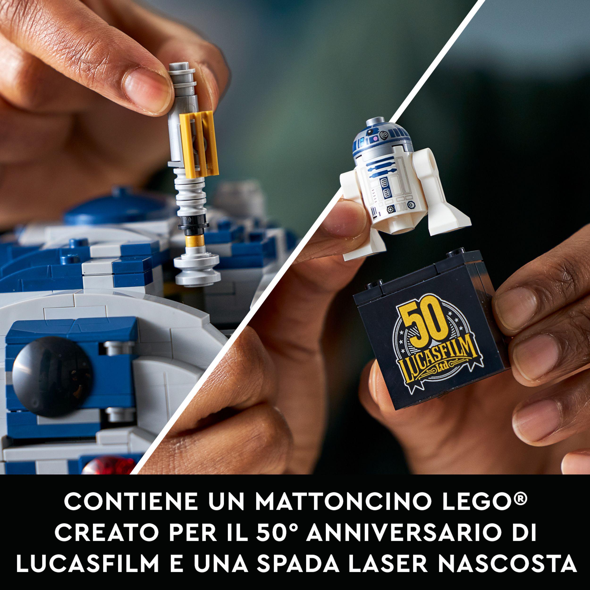 Lego star wars r2-d2 droide da costruzione per adulti, modello da esposizione con spada laser di luke skywalker, 75308 - LEGO® Star Wars™, Lego, Star Wars