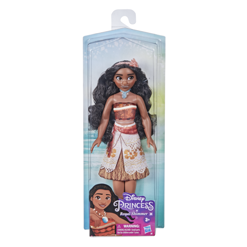 Disney princess royal shimmer, bambola di vaiana, fashion doll con vestiti e accessori, giocattolo per bambini dai 3 anni in su - DISNEY PRINCESS