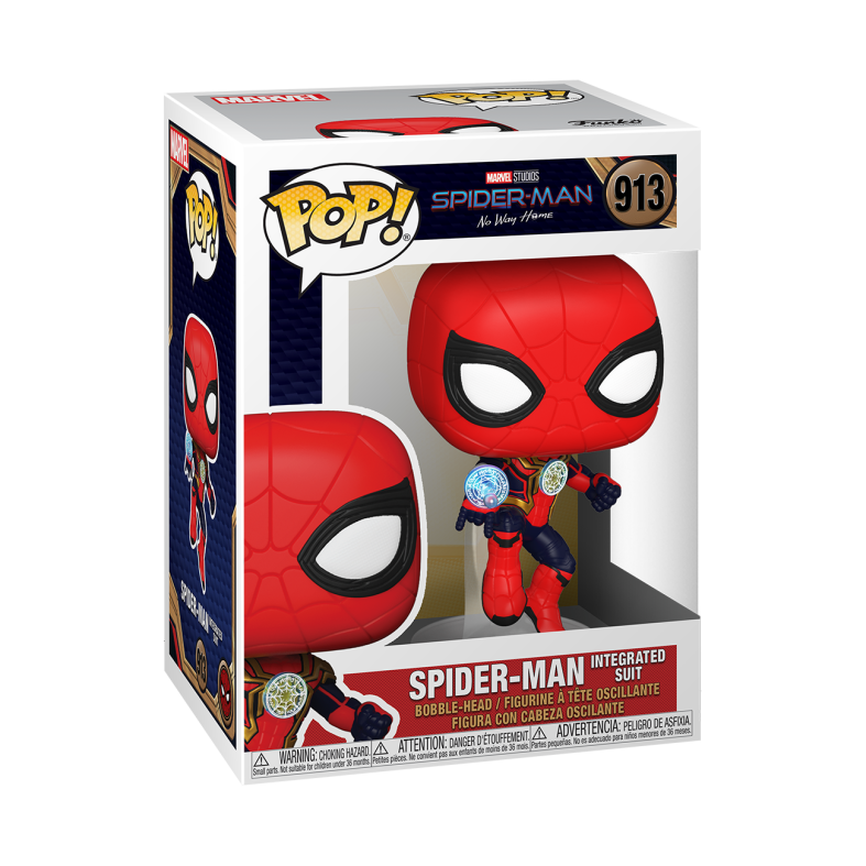Pop marvel: spider-man - no way home - spider-man (tuta integrata) - Funko, Avengers, Spiderman