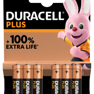 Duracell - nuovo plus100 aaa, batterie ministilo, confezione da 6 - 