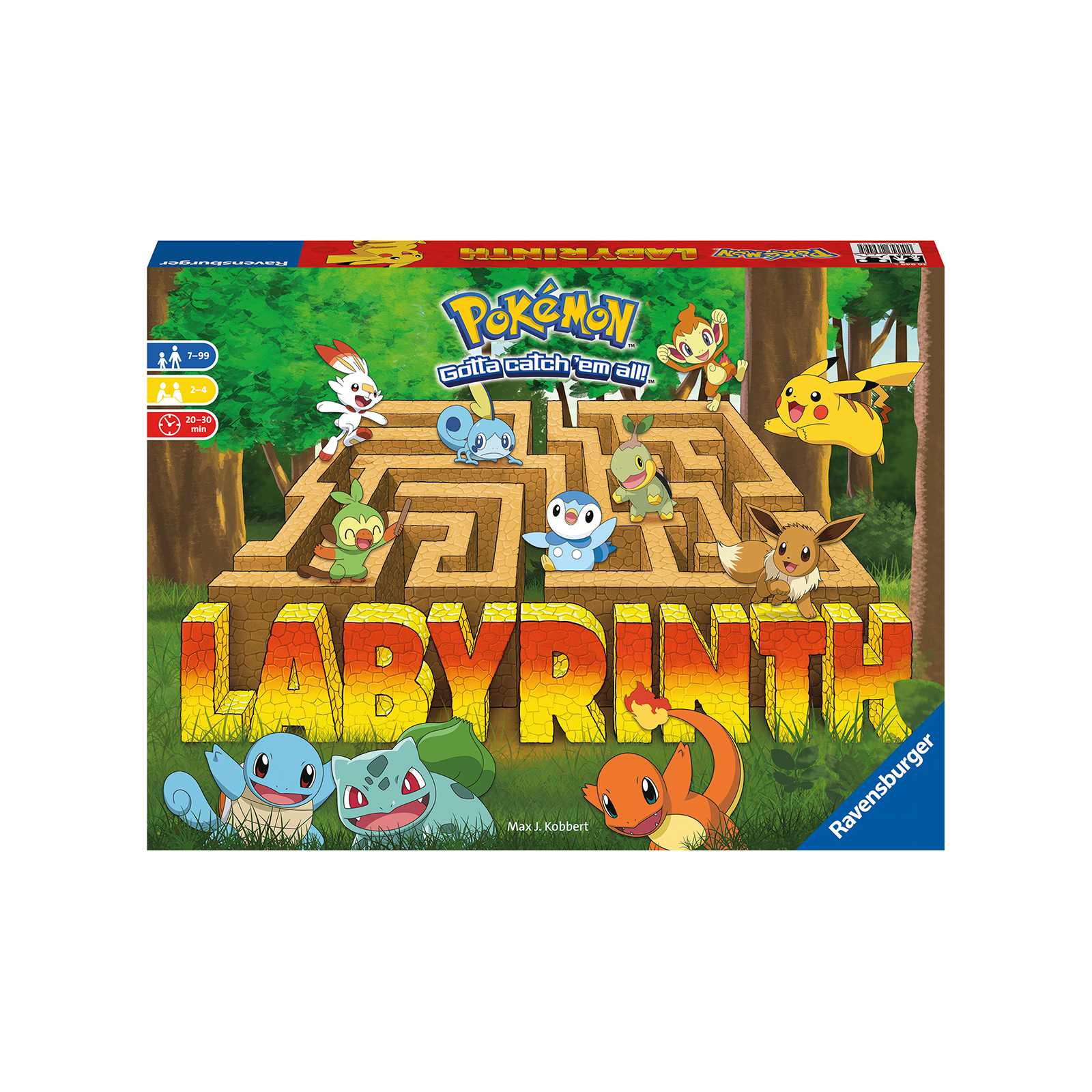 Ravensburger - labirinto magico pokemon, gioco da tavolo, da 2 a 4 giocatori, 7+ anni - POKEMON, RAVENSBURGER
