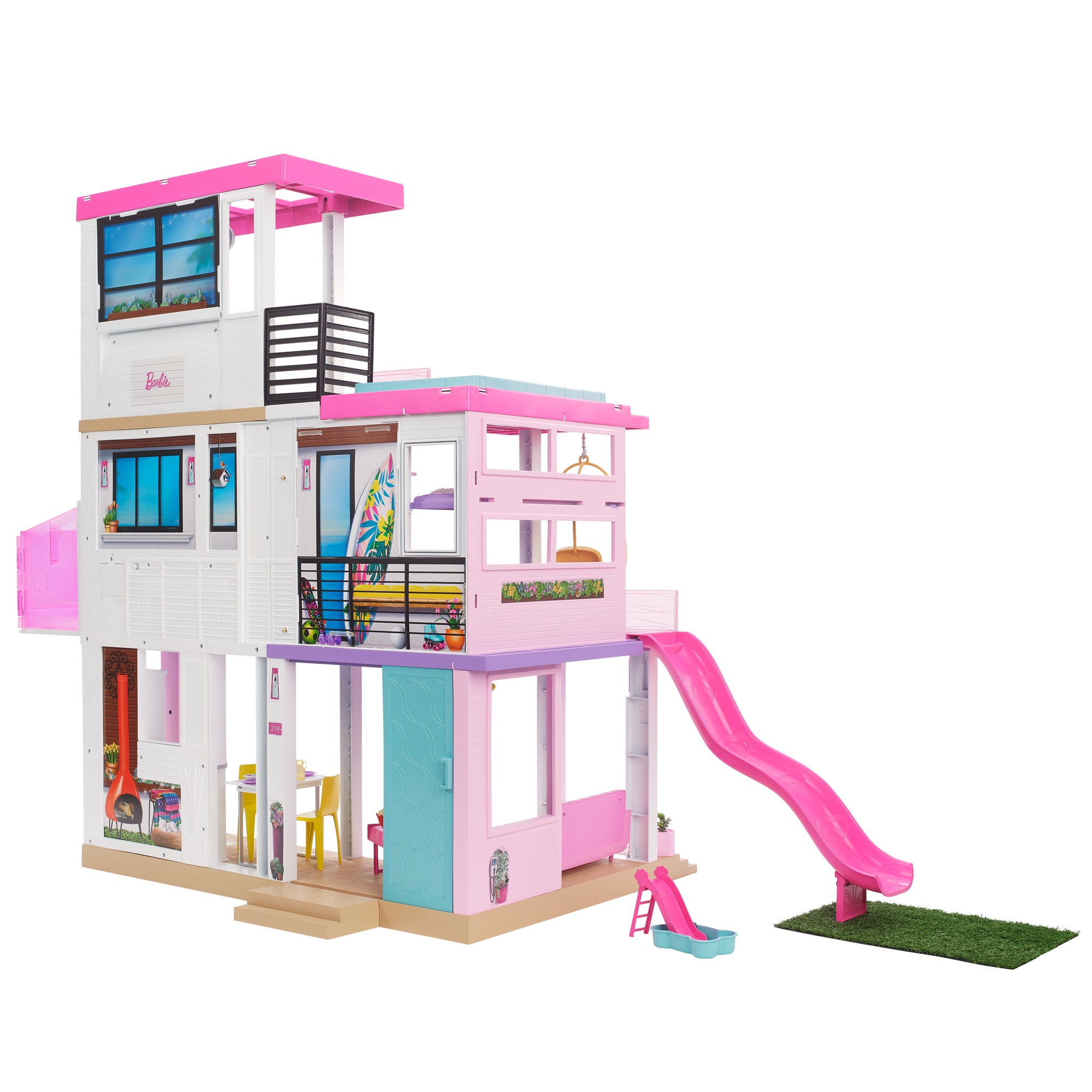 Barbie - ​Casa dei Sogni a 3 piani ed oltre 75 accessori inclusi; per  bambini 3+ anni - Toys Center