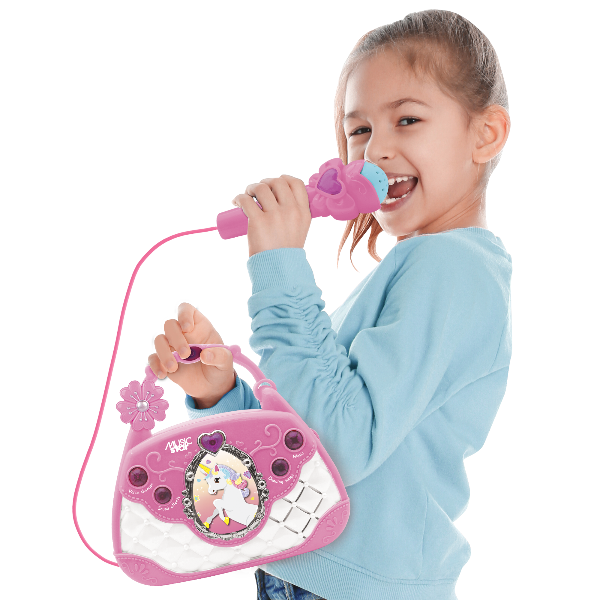 Borsetta karaoke con microfono - MUSIC STAR
