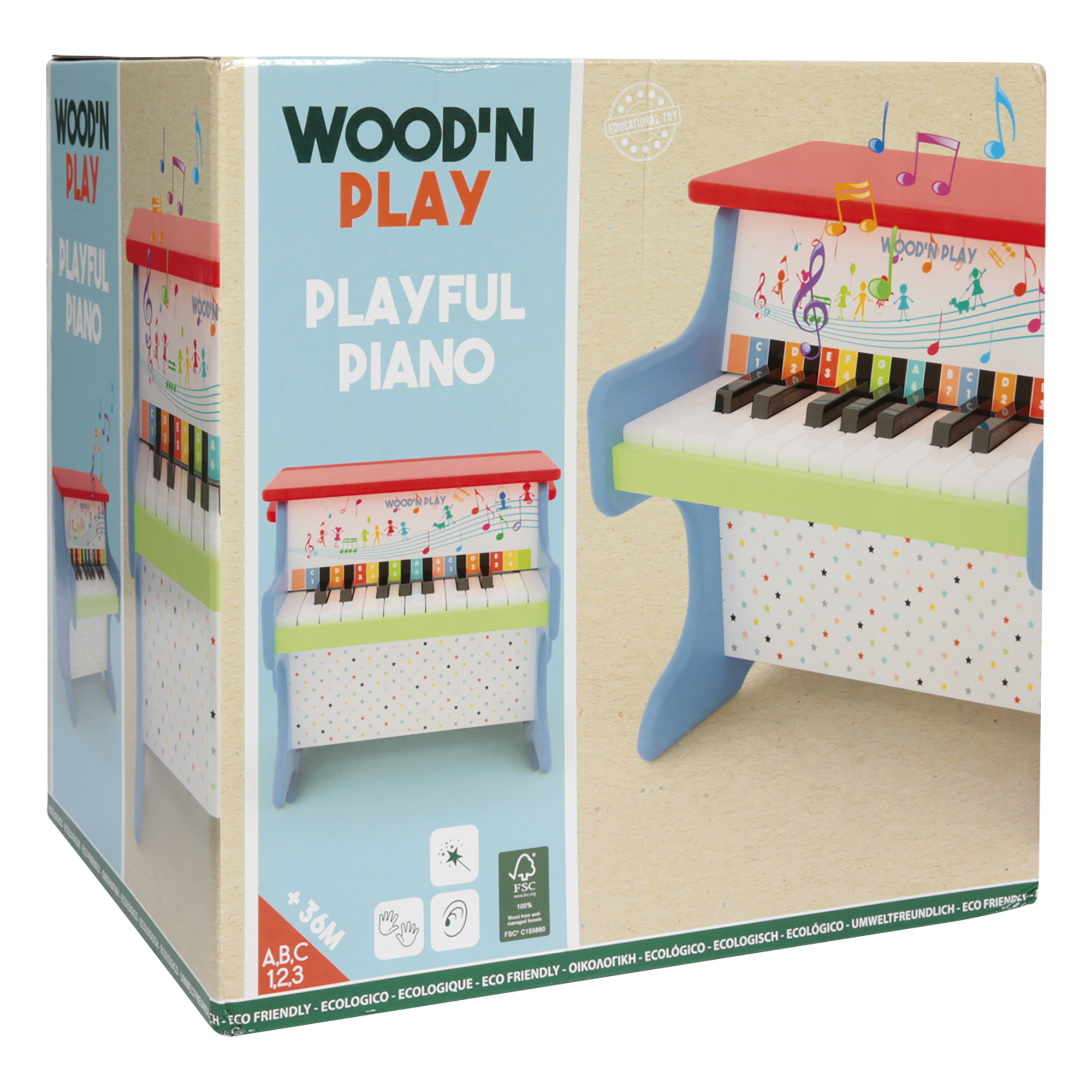 Mini pianoforte - WOOD 'N' PLAY