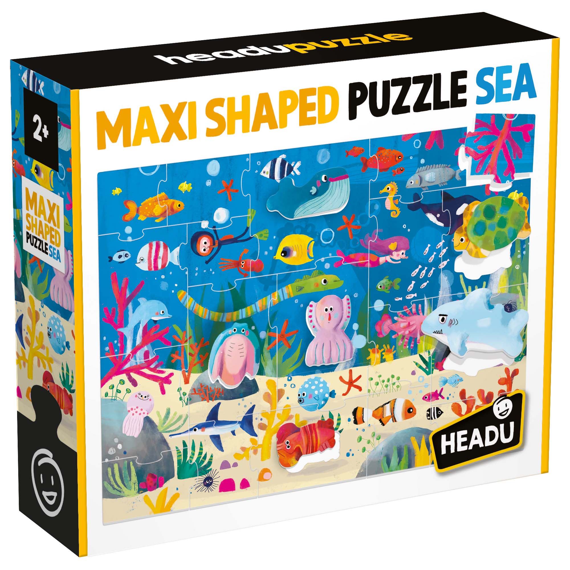 Ecoplay - shapes puzzle sea - HEADU