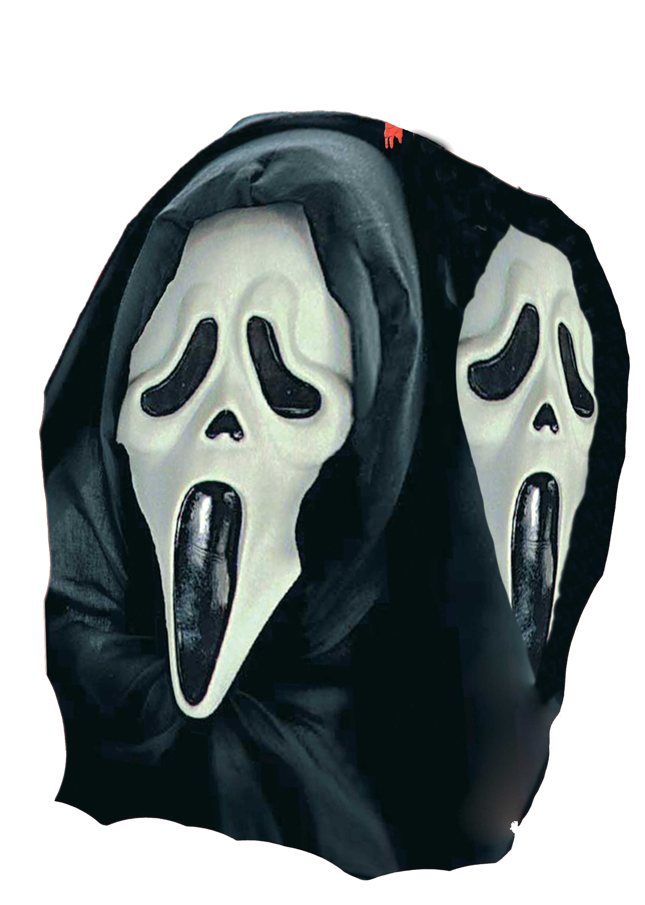 Maschera scream doppia faccia con cappuccio - 