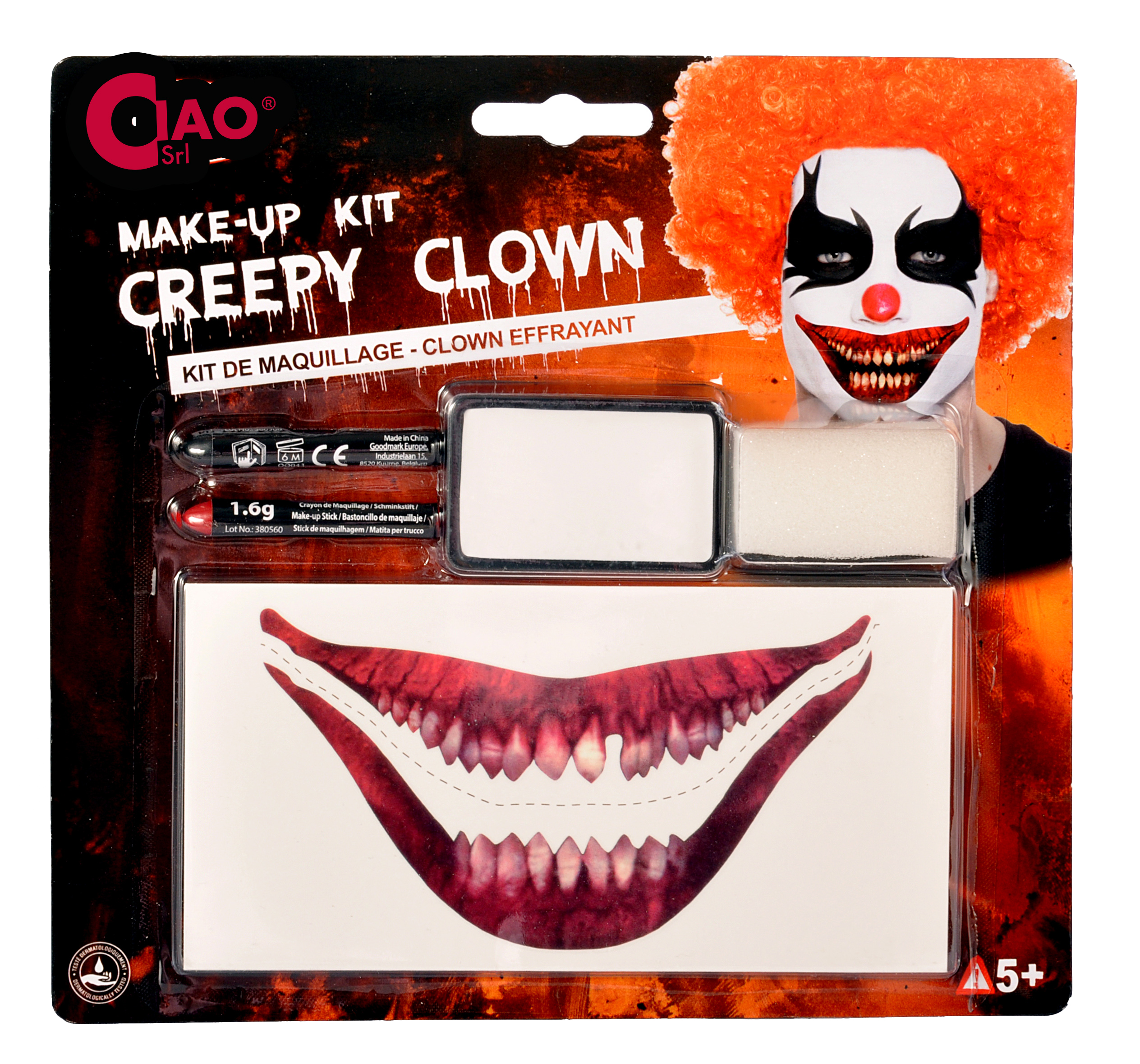 Trucco creepy clown - 