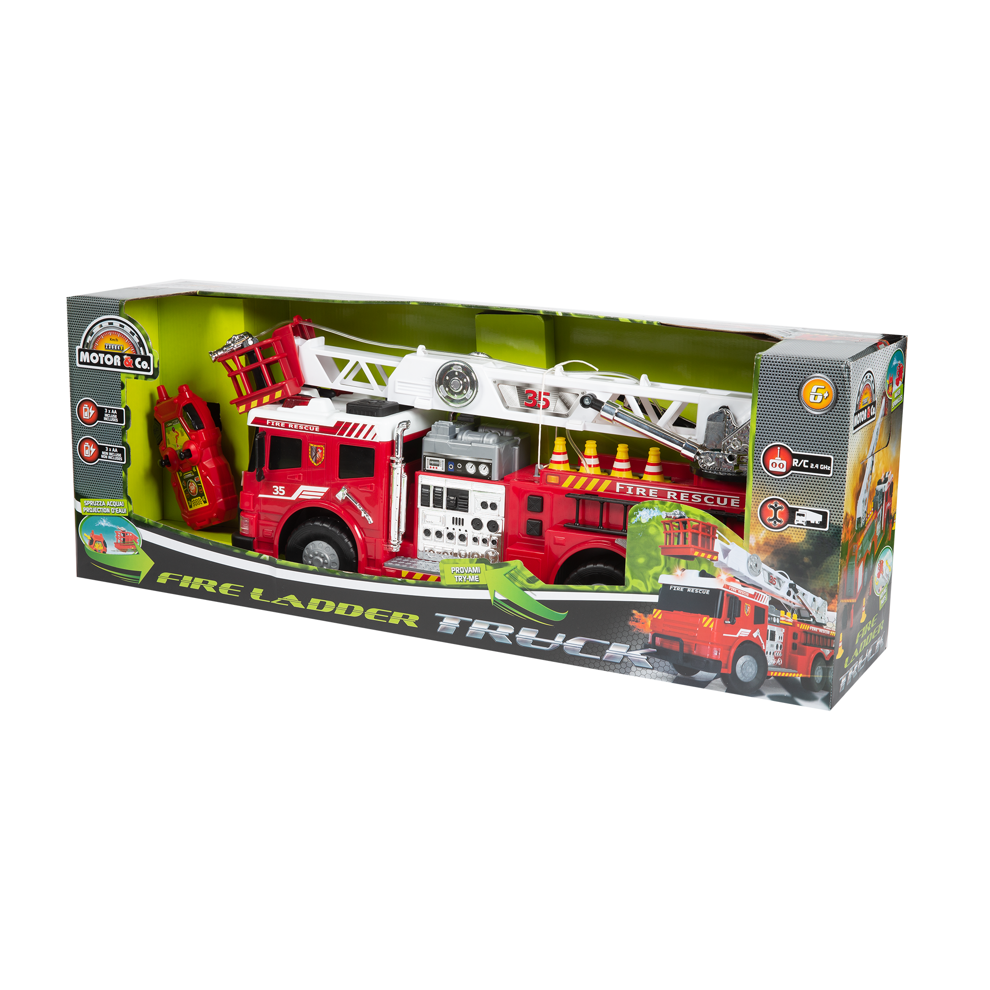 Camion Valigetta Pompieri con Accessori B.O. di Distributori Giocattoli