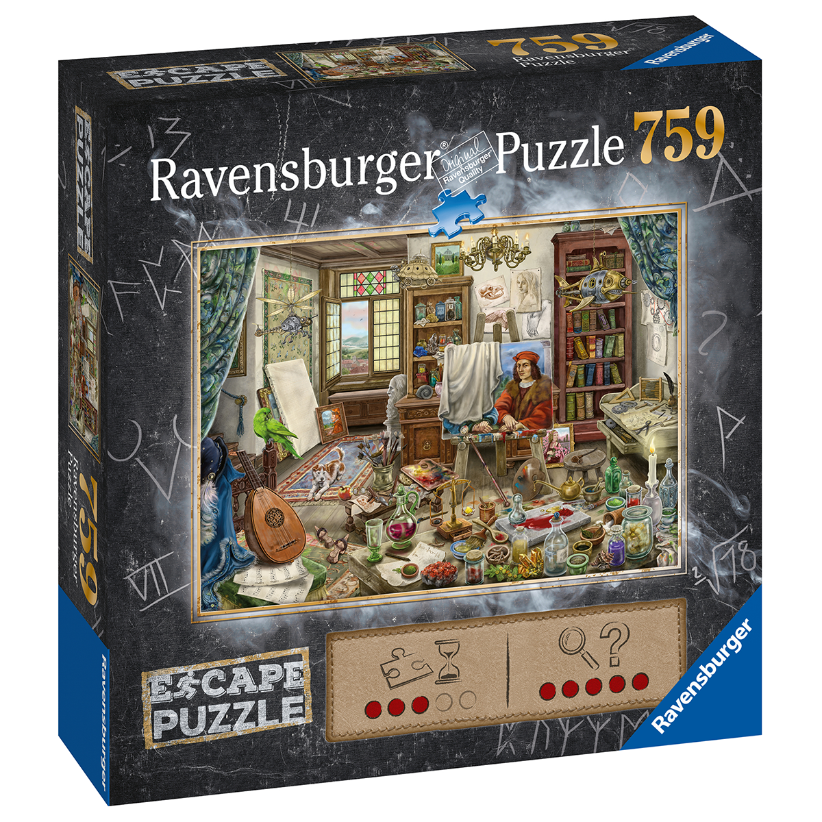 Ravensburger escape the puzzle - l'atelier dell'artista - RAVENSBURGER