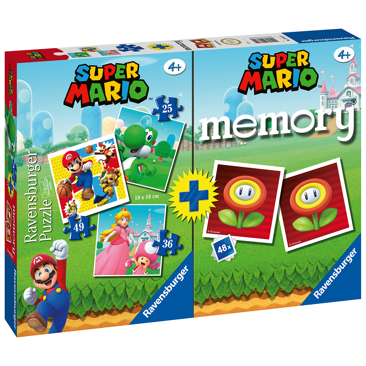 Ravensburger multipack super mario, puzzle e memory - RAVENSBURGER, Super Mario