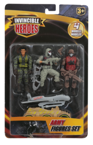 Set personaggio militare e veicolo - INVINCIBLE HEROES