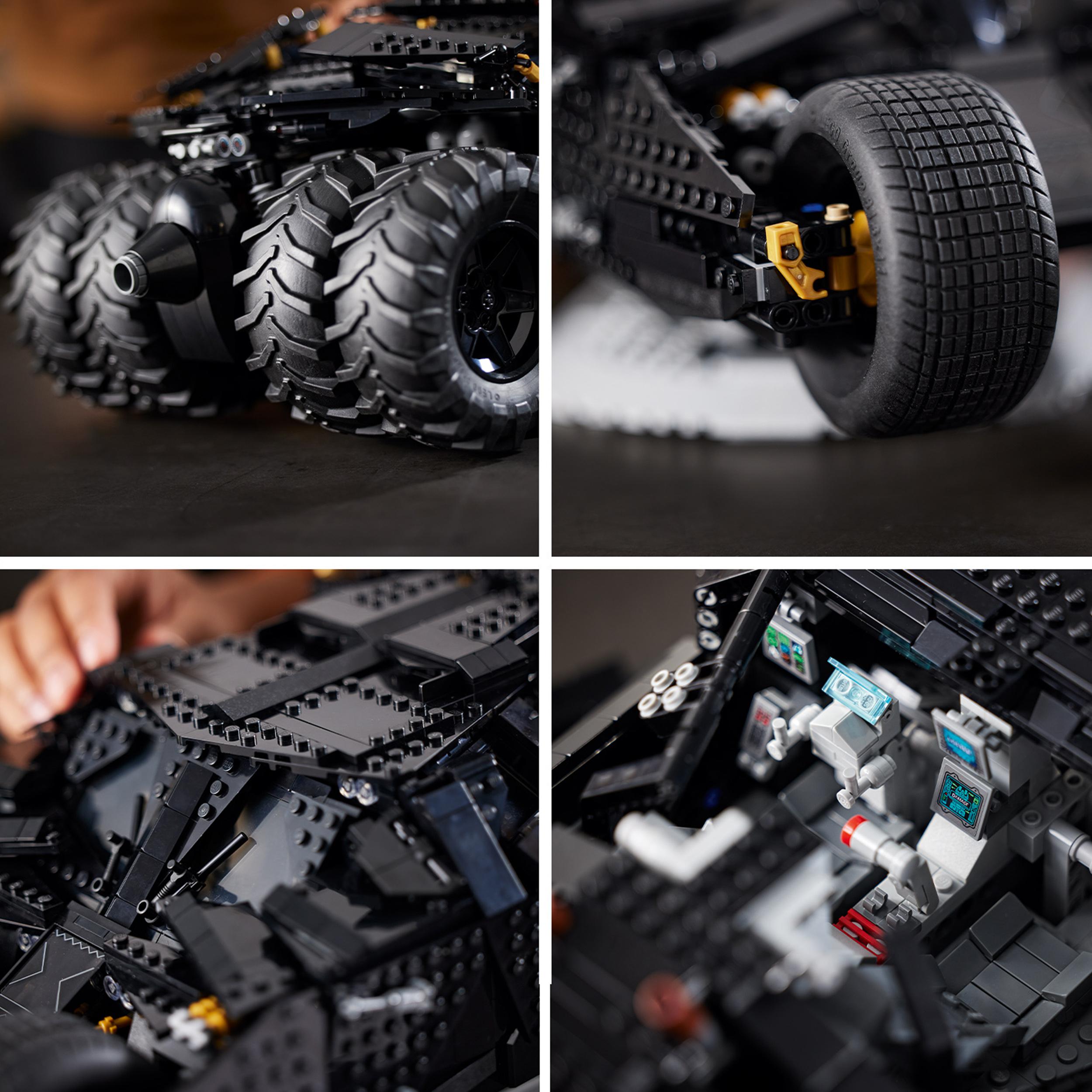 Lego dc batman batmobile tumbler, modellismo auto da costruire per adulti, idea regalo, 76240 - BATMAN, DC COMICS, Lego